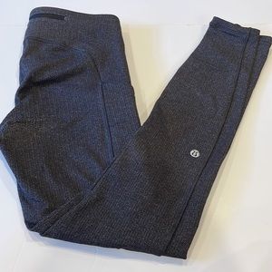 lululemon athletica Leggings Heather Black Size 6